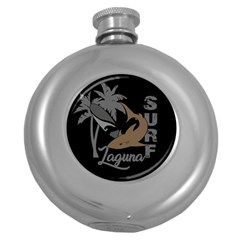 Surf - Laguna Round Hip Flask (5 Oz) by Valentinaart