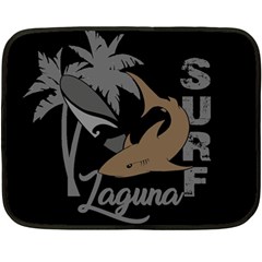 Surf - Laguna Double Sided Fleece Blanket (mini)  by Valentinaart