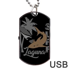 Surf - Laguna Dog Tag Usb Flash (one Side) by Valentinaart