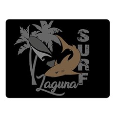 Surf - Laguna Double Sided Fleece Blanket (small)  by Valentinaart