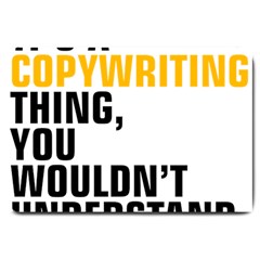 07 Copywriting Thing Copy Large Doormat  by flamingarts