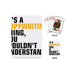 07 Copywriting Thing Copy Playing Cards (mini)  by flamingarts