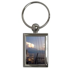 Sailing Into The Storm Key Chains (rectangle)  by oddzodd