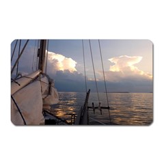 Sailing Into The Storm Magnet (rectangular)