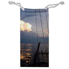 Sailing Into The Storm Jewelry Bag by oddzodd