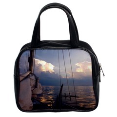 Sailing Into The Storm Classic Handbags (2 Sides) by oddzodd