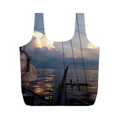 Sailing Into The Storm Full Print Recycle Bags (m)  by oddzodd