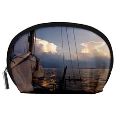 Sailing Into The Storm Accessory Pouches (large)  by oddzodd