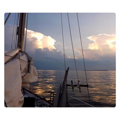 Sailing Into The Storm Double Sided Flano Blanket (small)  by oddzodd