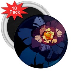 Flower 3  Magnets (10 Pack)  by oddzodd