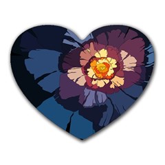 Flower Heart Mousepads by oddzodd