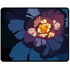 Flower Fleece Blanket (medium)  by oddzodd