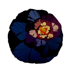 Flower Standard 15  Premium Round Cushions by oddzodd