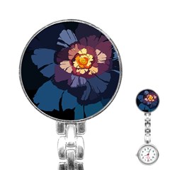 Flower Stainless Steel Nurses Watch by oddzodd