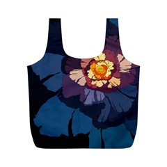 Flower Full Print Recycle Bags (m)  by oddzodd