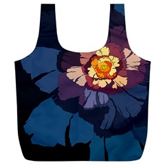 Flower Full Print Recycle Bags (l) 