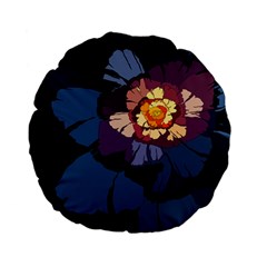 Flower Standard 15  Premium Flano Round Cushions by oddzodd