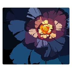 Flower Double Sided Flano Blanket (small)  by oddzodd