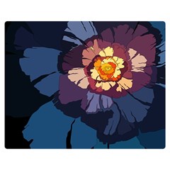 Flower Double Sided Flano Blanket (medium)  by oddzodd