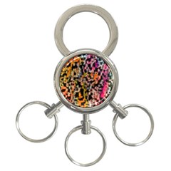 Colorful Texture                     3-ring Key Chain by LalyLauraFLM