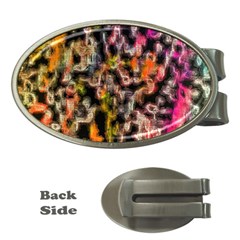 Colorful Texture                     Money Clip (oval) by LalyLauraFLM