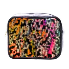 Colorful Texture                     Mini Toiletries Bag (one Side) by LalyLauraFLM