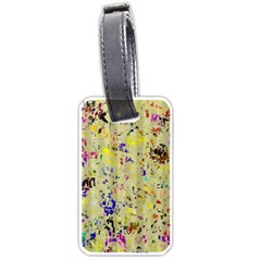 Paint Strokes On A Wood Background                    Luggage Tag (one Side) by LalyLauraFLM