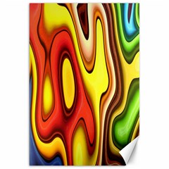 Colorful 3d Shapes                     Canvas 20  X 30  by LalyLauraFLM