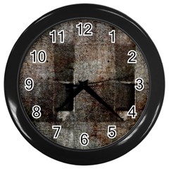 Concrete Grunge Texture                      Wall Clock (black) by LalyLauraFLM