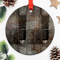 Concrete Grunge Texture                      Ornament (round) by LalyLauraFLM