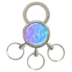 Blue purple watercolors                     3-Ring Key Chain