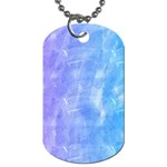 Blue purple watercolors                     Dog Tag (One Side) Front