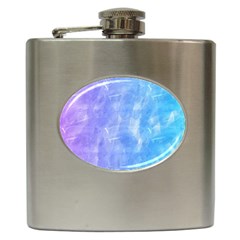 Blue purple watercolors                     Hip Flask (6 oz)