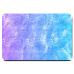 Blue purple watercolors                     Large Doormat