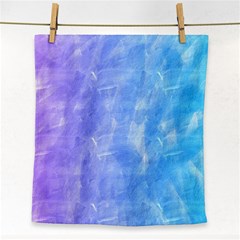 Blue purple watercolors                     Face Towel