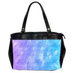 Blue purple watercolors                     Oversize Office Handbag (2 Sides)