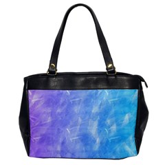 Blue purple watercolors                     Oversize Office Handbag