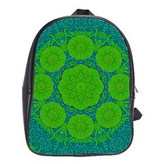 Summer And Festive Touch Of Peace And Fantasy School Bags(large)  by pepitasart