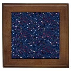 colorful floral patterns Framed Tiles