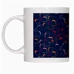 colorful floral patterns White Mugs