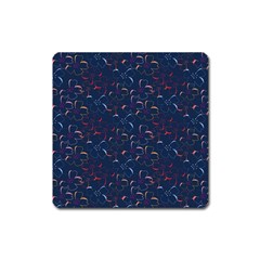 colorful floral patterns Square Magnet