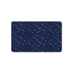 colorful floral patterns Magnet (Name Card)