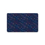 colorful floral patterns Magnet (Name Card) Front