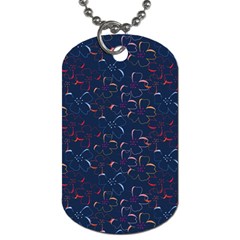 colorful floral patterns Dog Tag (Two Sides)