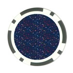 colorful floral patterns Poker Chip Card Guard (10 pack) Front