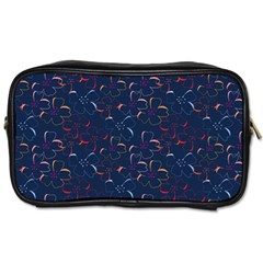 Colorful Floral Patterns Toiletries Bags 2-side by berwies