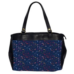 colorful floral patterns Office Handbags (2 Sides) 