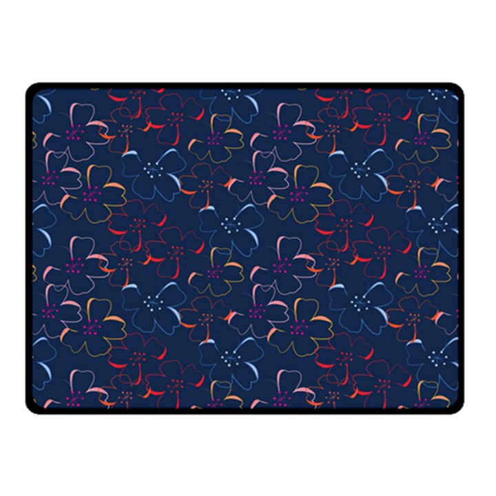 colorful floral patterns Fleece Blanket (Small)