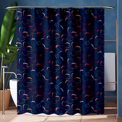 colorful floral patterns Shower Curtain 60  x 72  (Medium) 