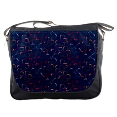 colorful floral patterns Messenger Bags